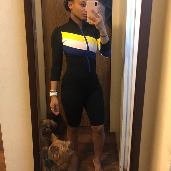 Fashion Nova Color Block Romper - Picture 3 of 3